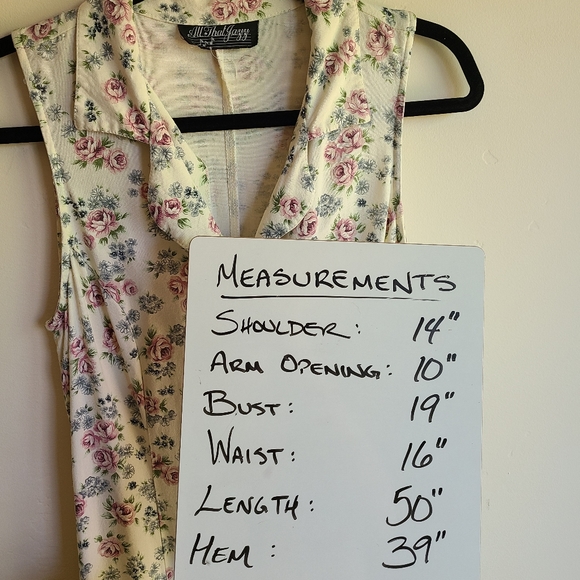 Vintage Ditsy Floral Button Up Maxi Dress - Picture 14 of 14